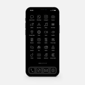 Minimalistic Black – App Icon Pack (205 pcs)
