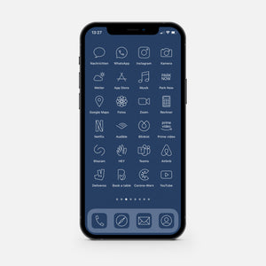 Minimalistic Blue – App Icon Pack
