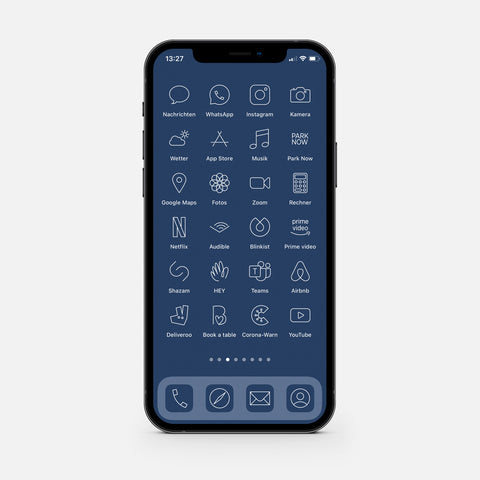 Minimalistic Blue – App Icon Pack