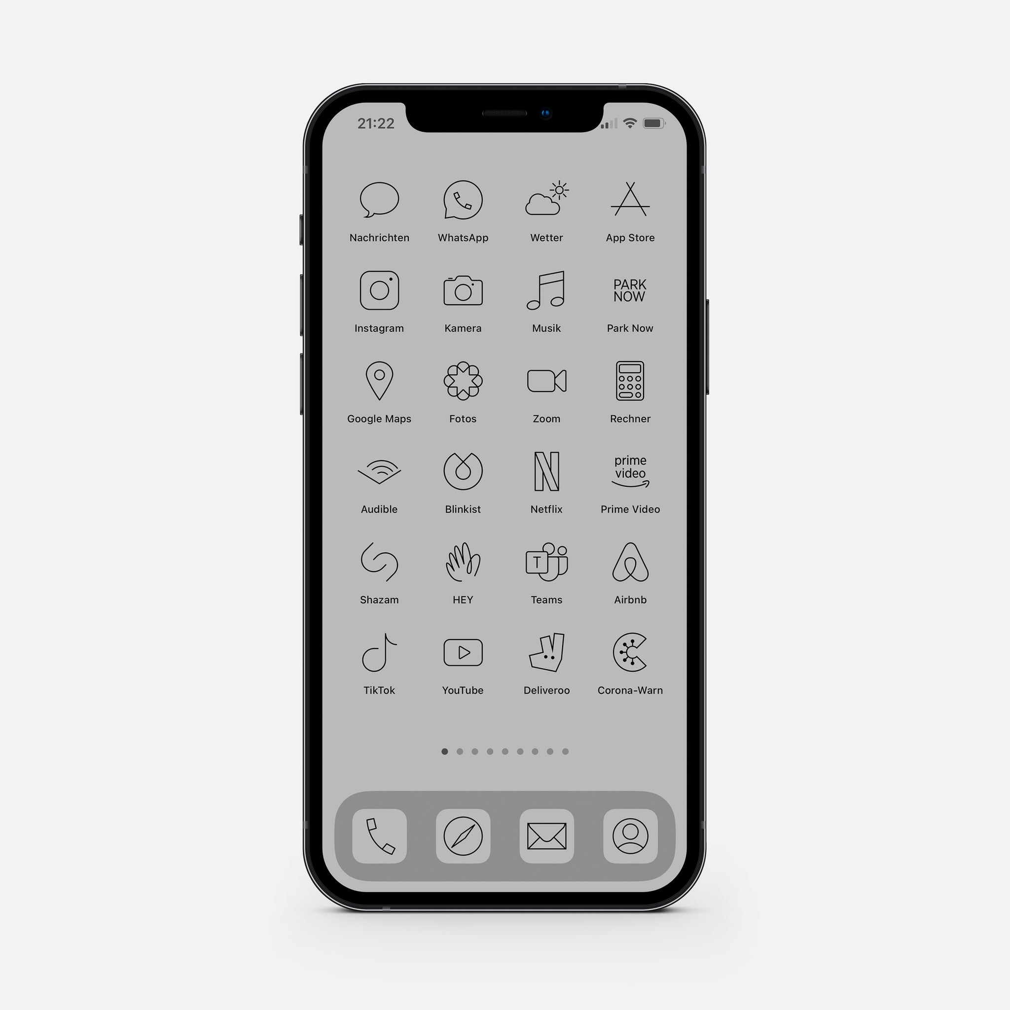 Minimalistic Gray – App Icon Pack
