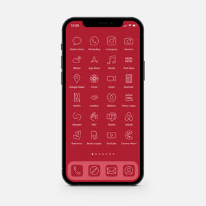 Minimalistic Red – App Icon Pack