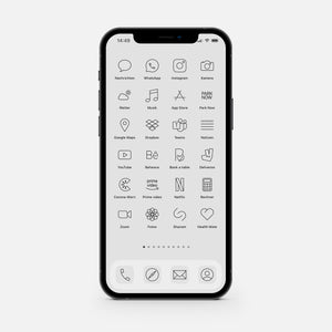 Minimalistic Silver – App Icon Pack