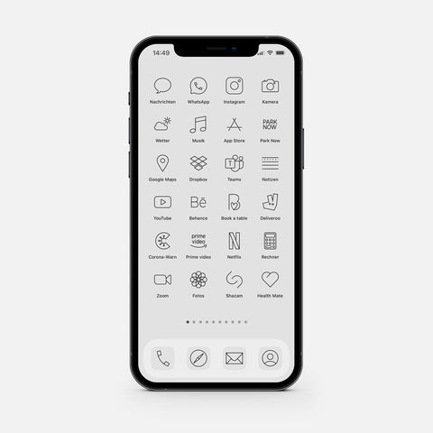Minimalistic Silver – App Icon Pack