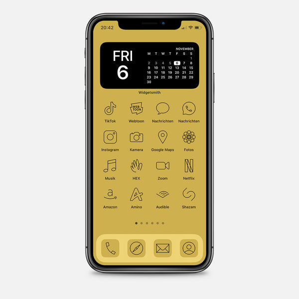 App Icon Pack – Minimalistic Gold