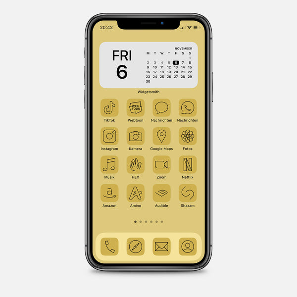 App Icon Pack – Minimalistic Gold